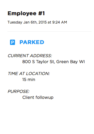mileage tracker for business employee locator address